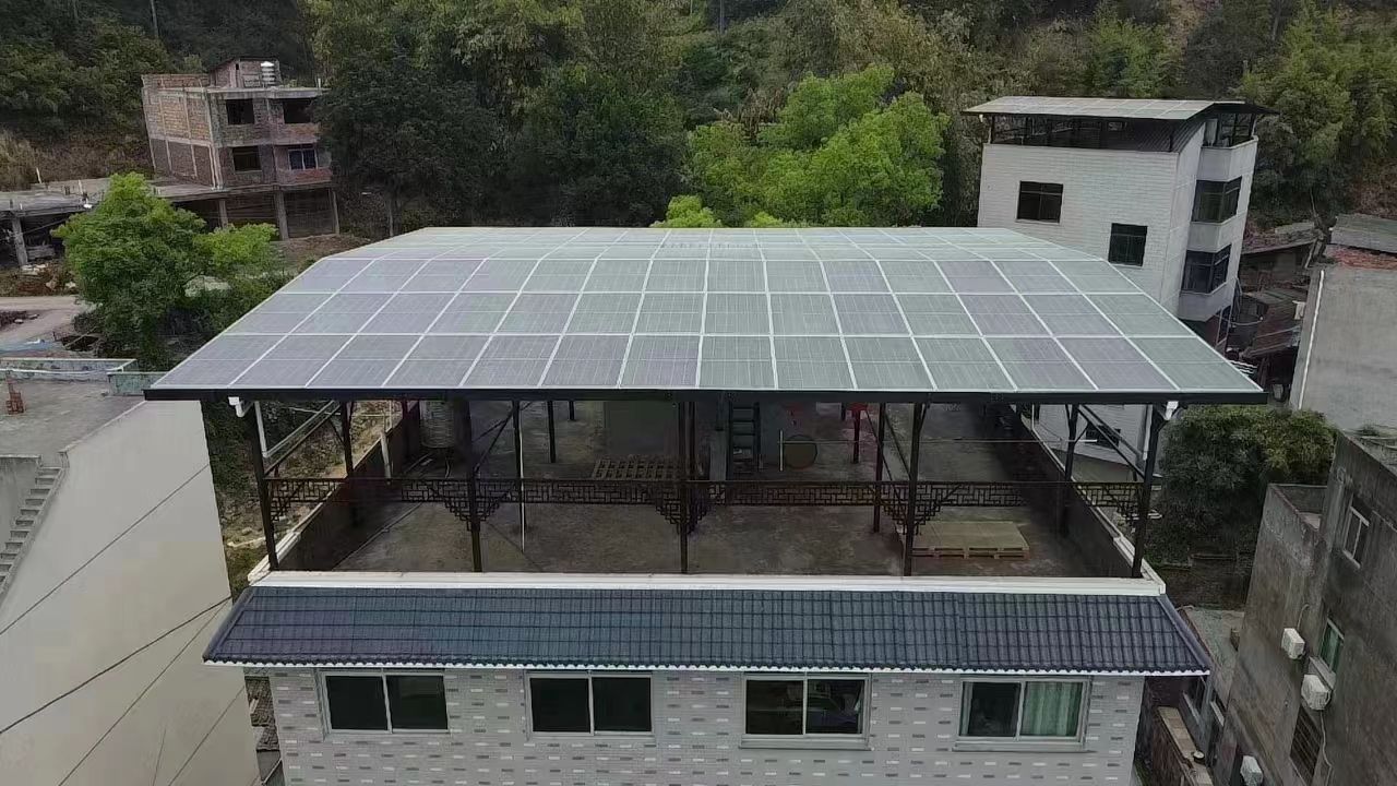 临海15kw+10kwh自建别墅家庭光伏储能系统